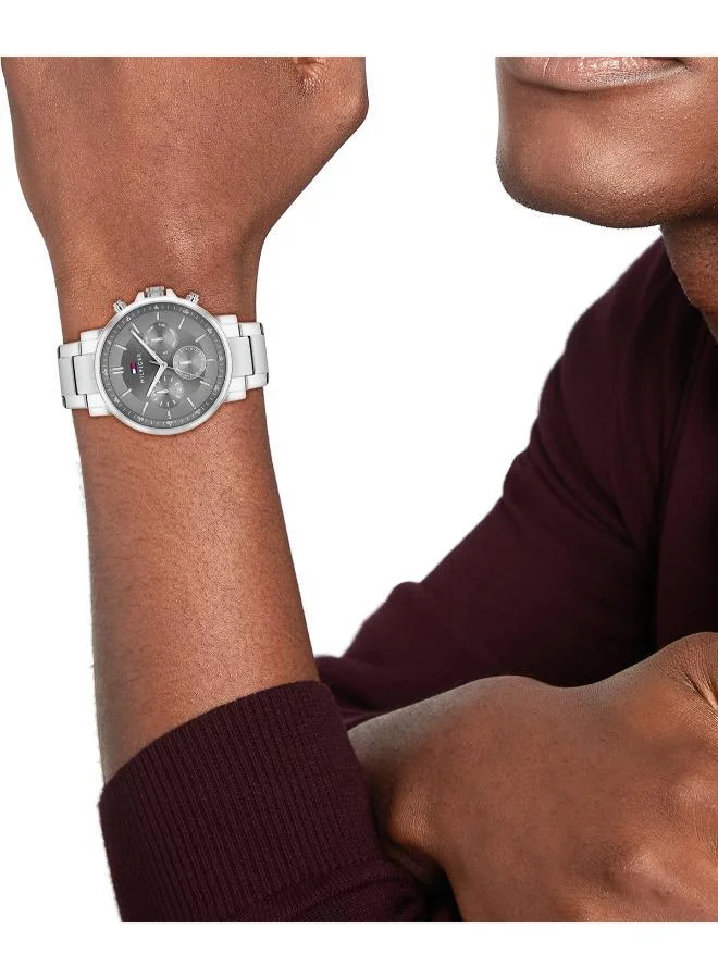 TOMMY HILFIGER  Analogue Multifunction Watch with Steel Bracelet for Men | Best Price UAE